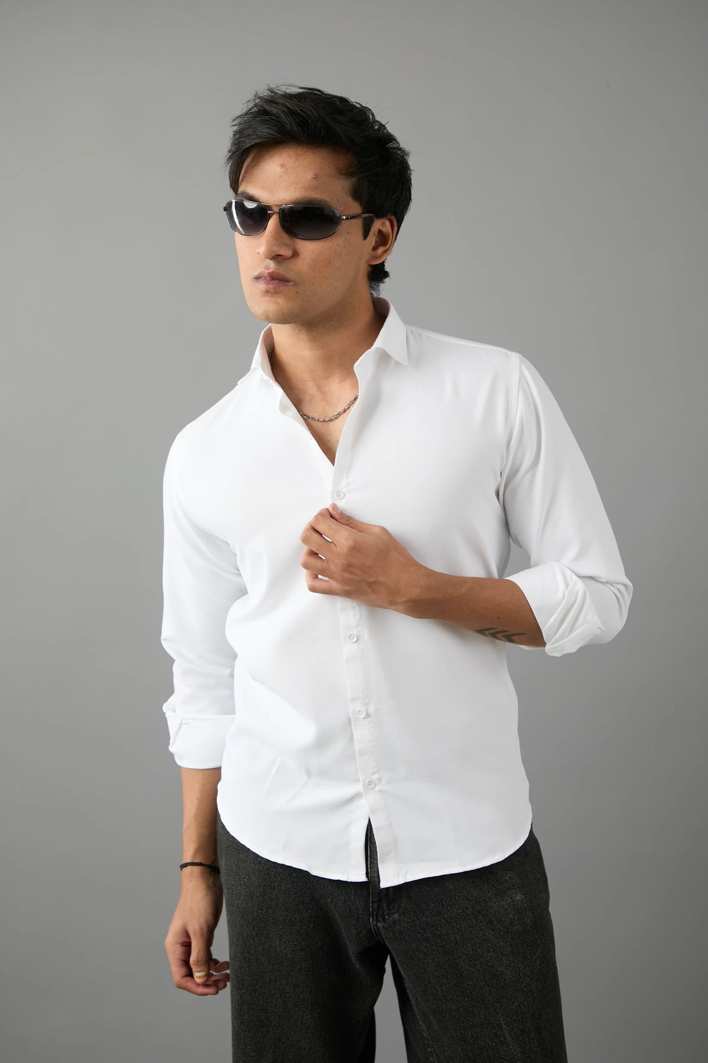 Classic White Essential Shirt | 100% Cotton Premium Wear