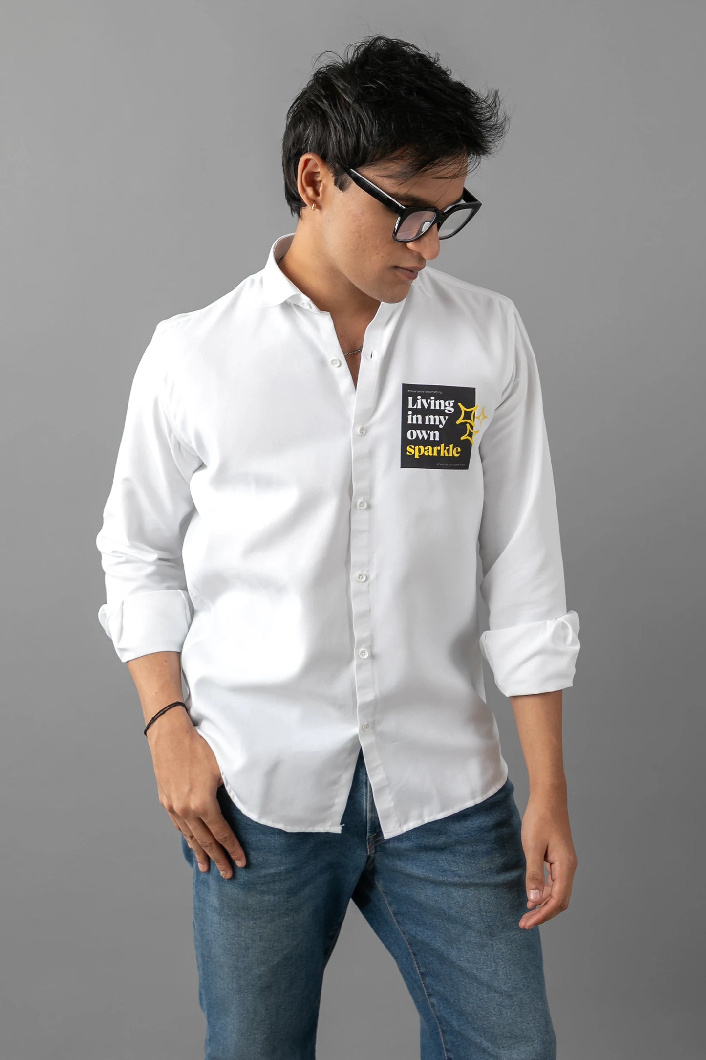 Pure Sparkle Shirt | 100% Cotton Premium Printed Shirt