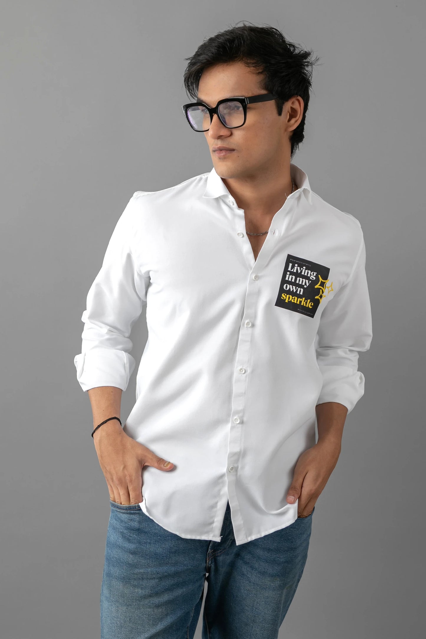 Pure Sparkle Shirt | 100% Cotton Premium Printed Shirt