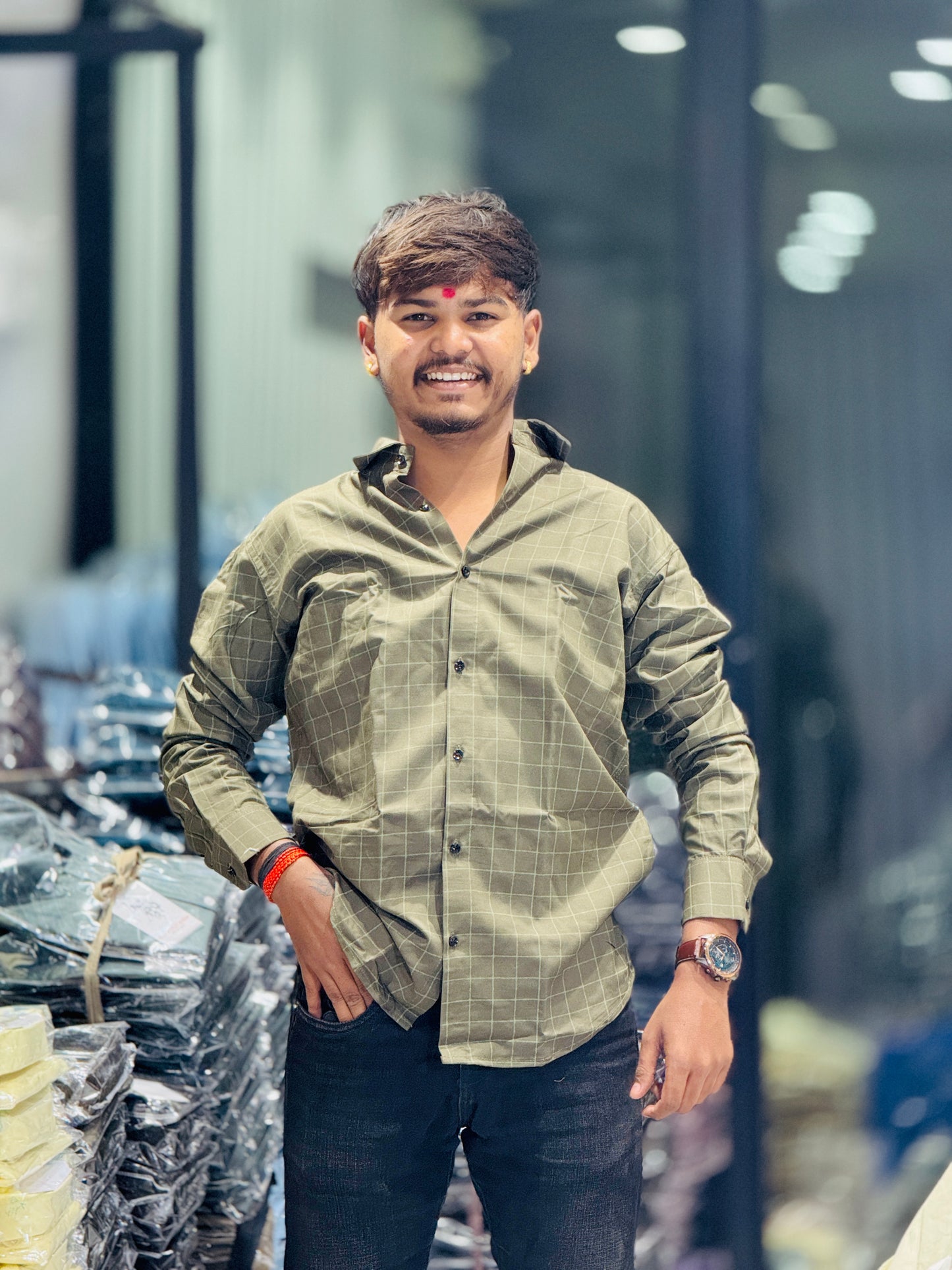 LIGHT CHECKS SHIRT(Set Off 4)