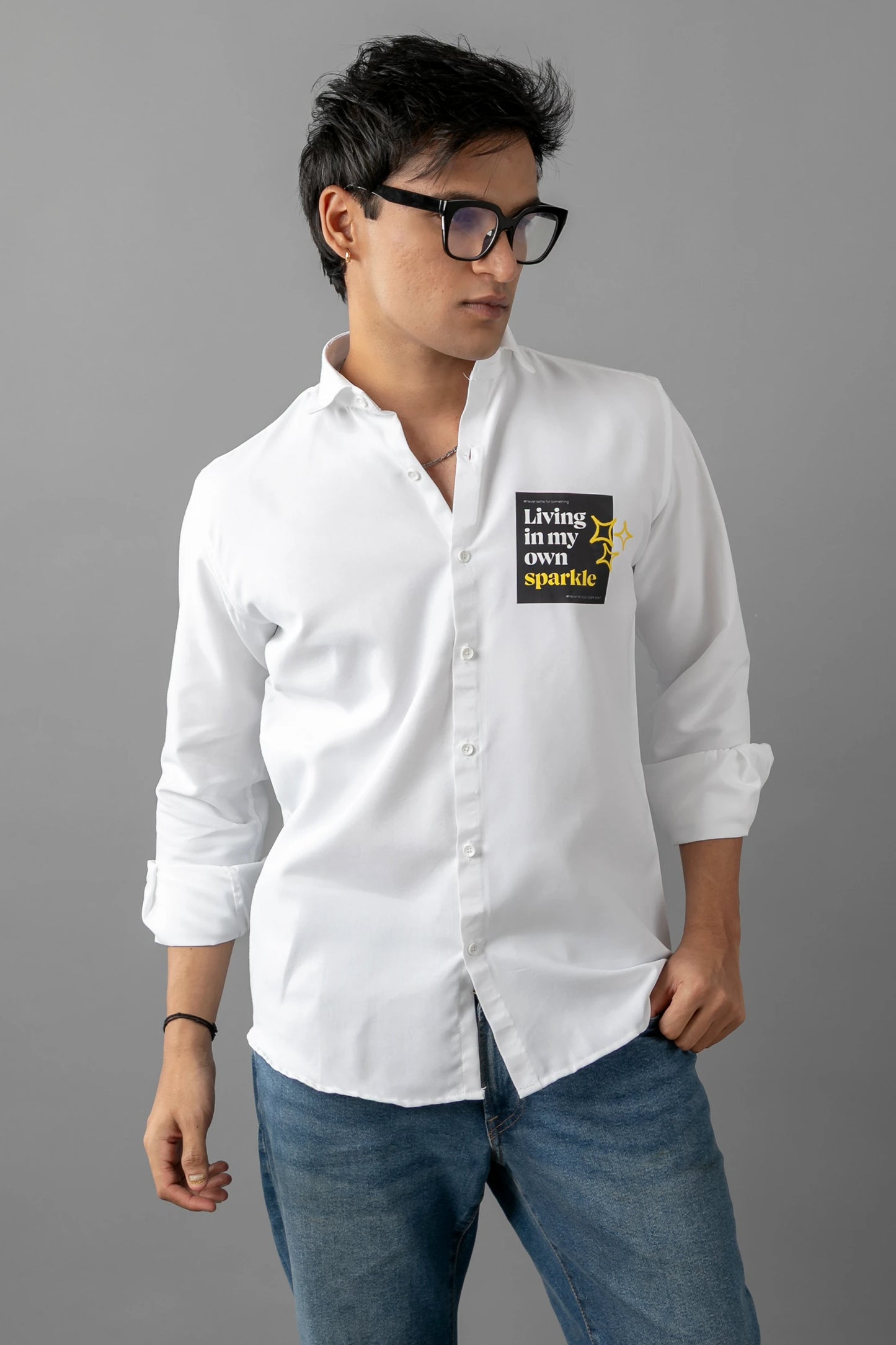 Pure Sparkle Shirt | 100% Cotton Premium Printed Shirt
