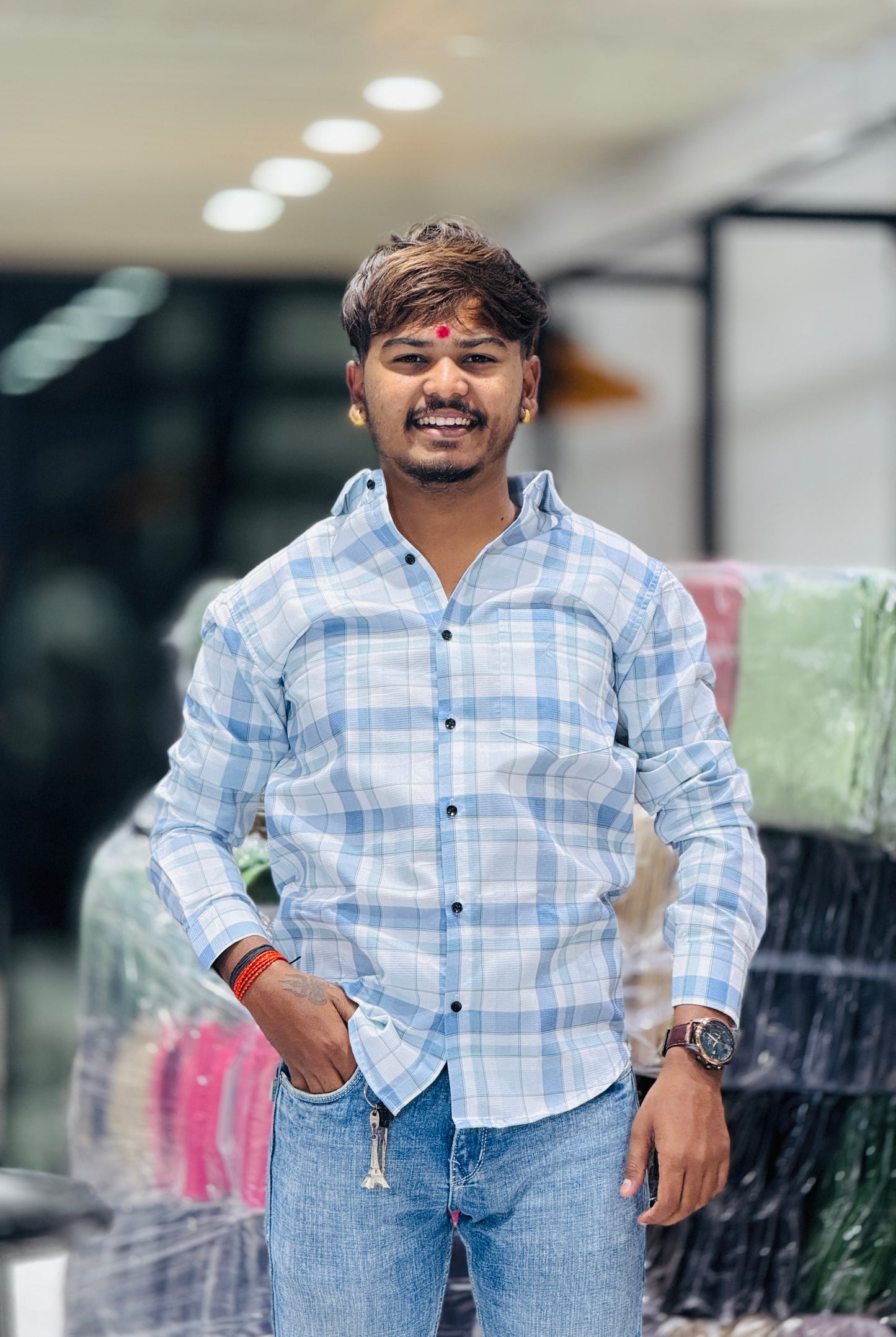 LIGHT CHECKS SHIRT(Set Off 4)