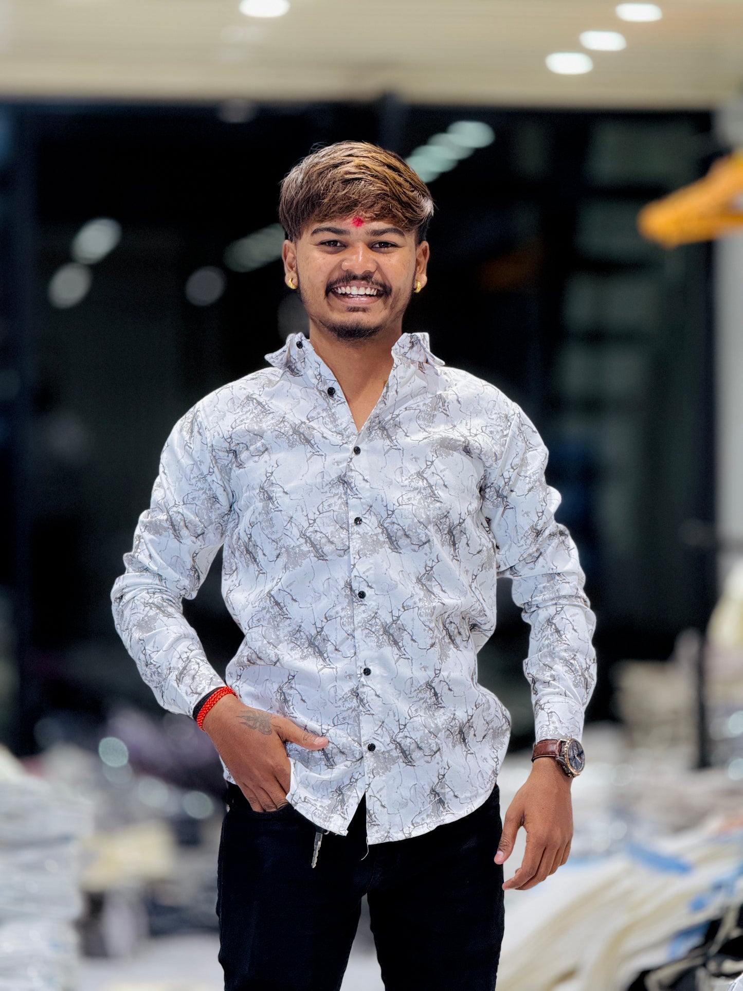 FUNKY PRINT SHIRT(Set Off 4)