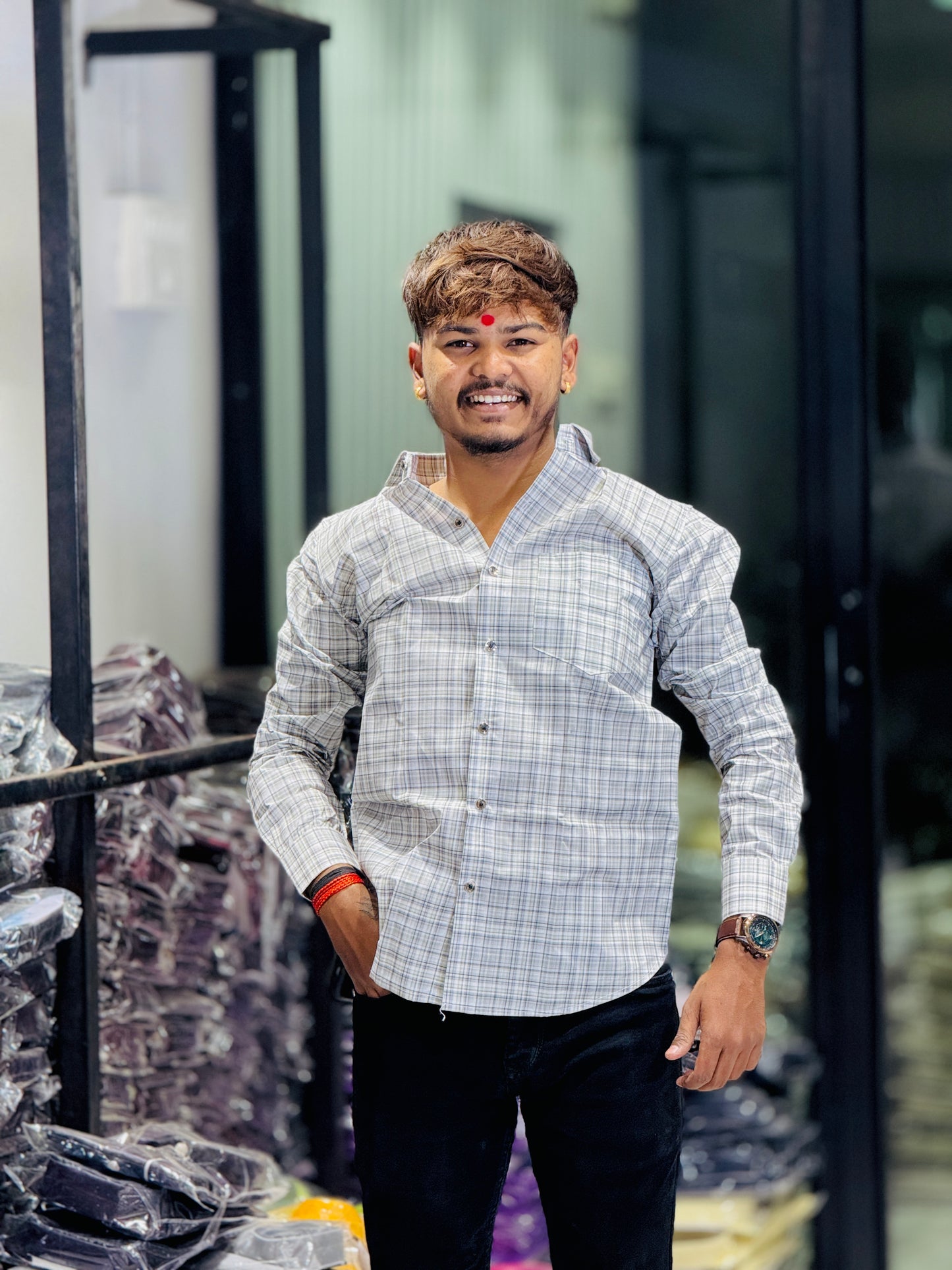 LIGHT CHECKS SHIRT(Set Off 4)