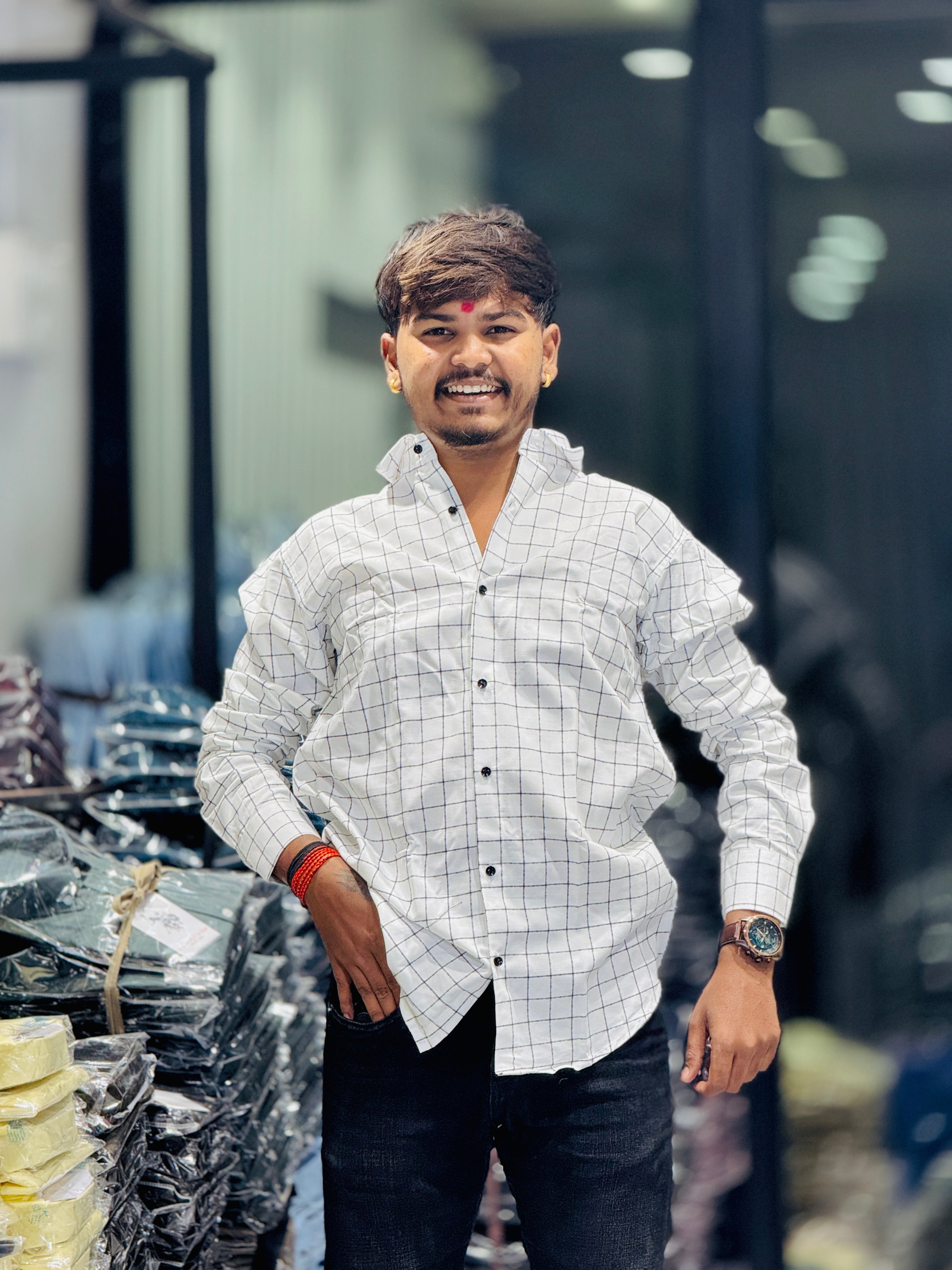 LIGHT CHECKS SHIRT(Set Off 4)