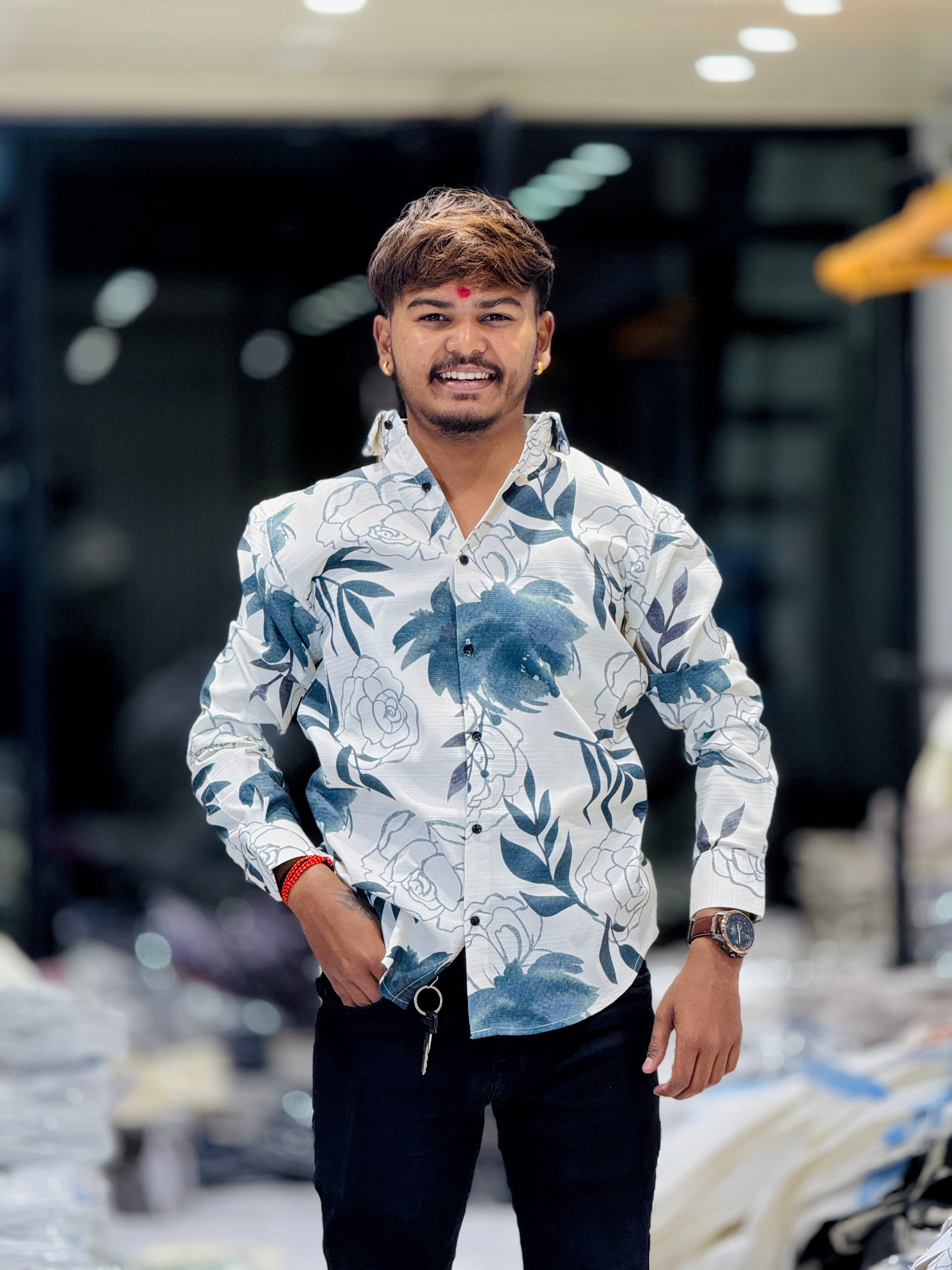 FUNKY PRINT SHIRT(Set Off 4)