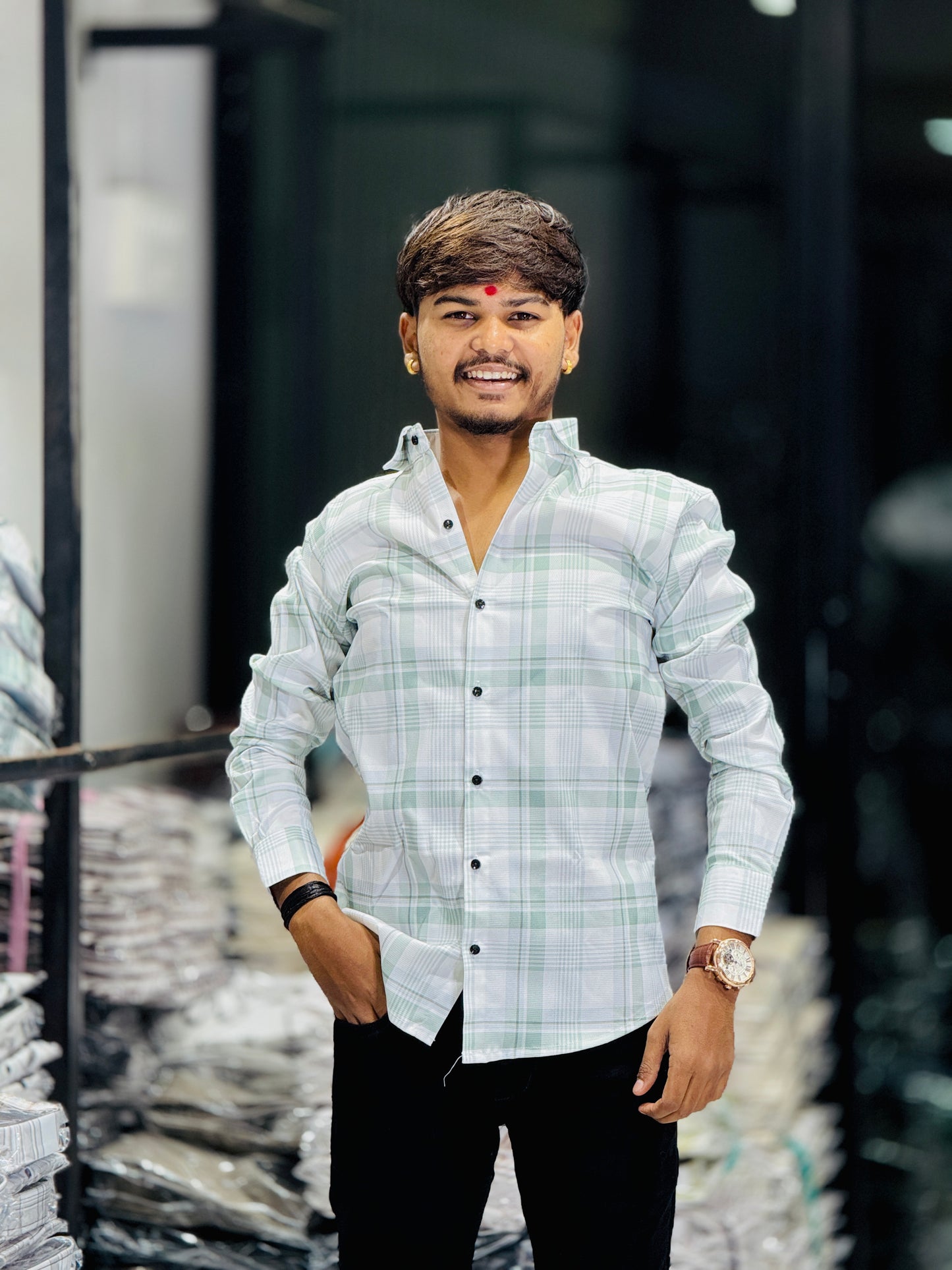 LIGHT CHECKS SHIRT(Set Off 4)