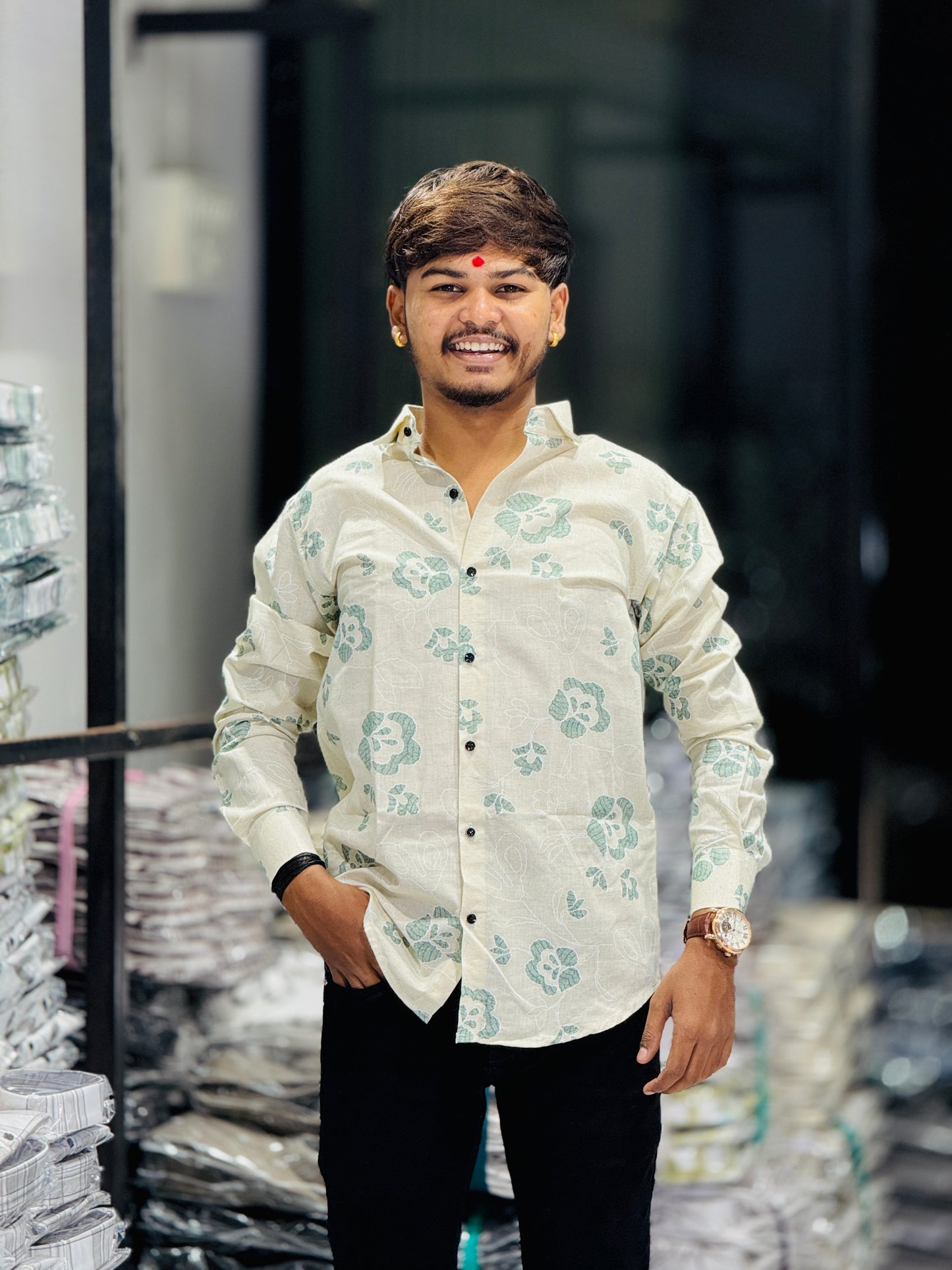 FUNKY PRINT SHIRT(Set Off 4)