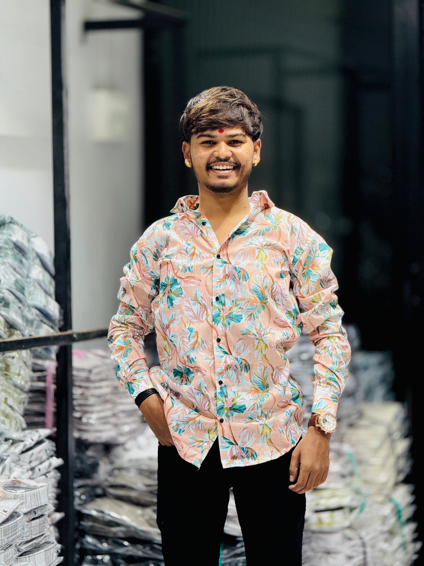 FUNKY PRINT SHIRT(Set Off 4)