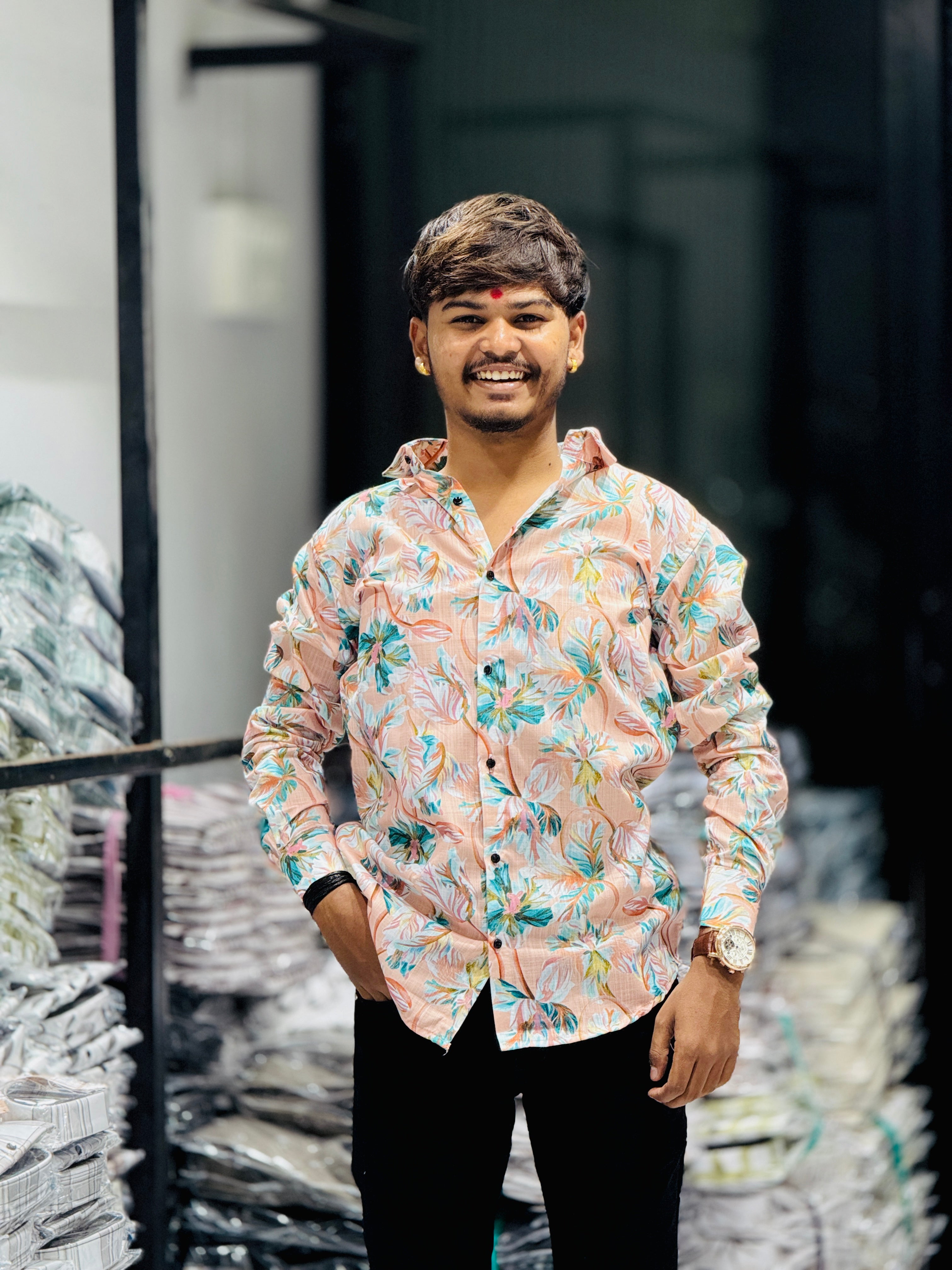 FUNKY PRINT SHIRT(Set Off 4)