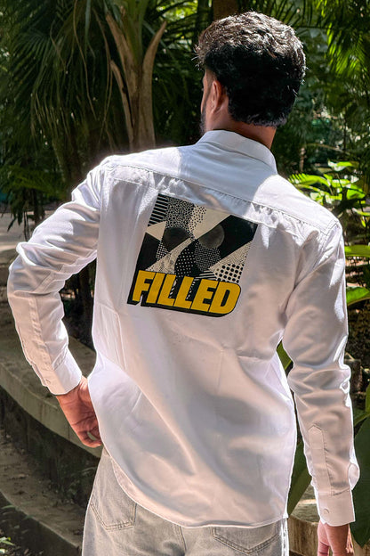 The FILLED Shirt | 100% Cotton Premium Graphic Print Shirt