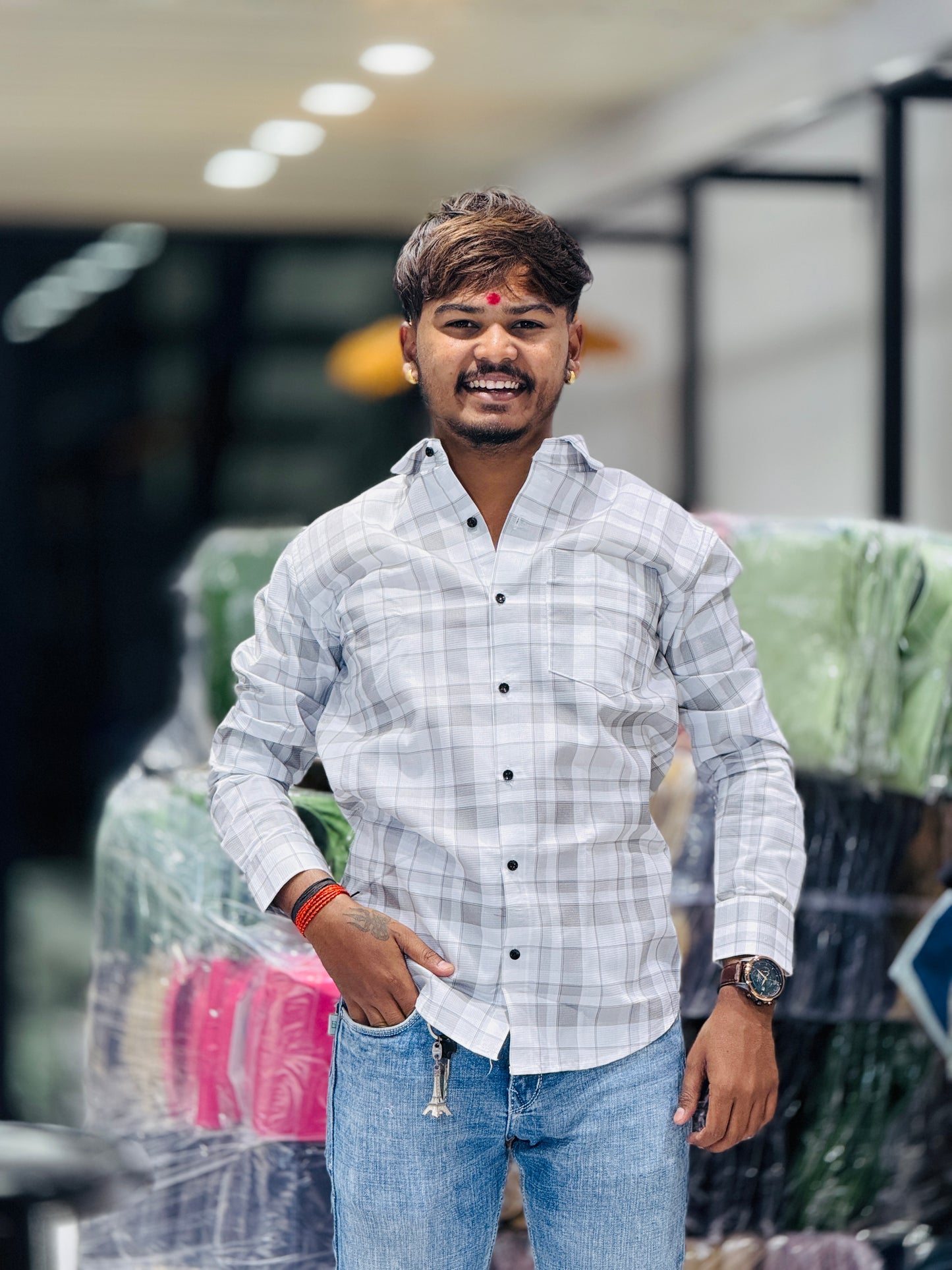 LIGHT CHECKS SHIRT(Set Off 4)