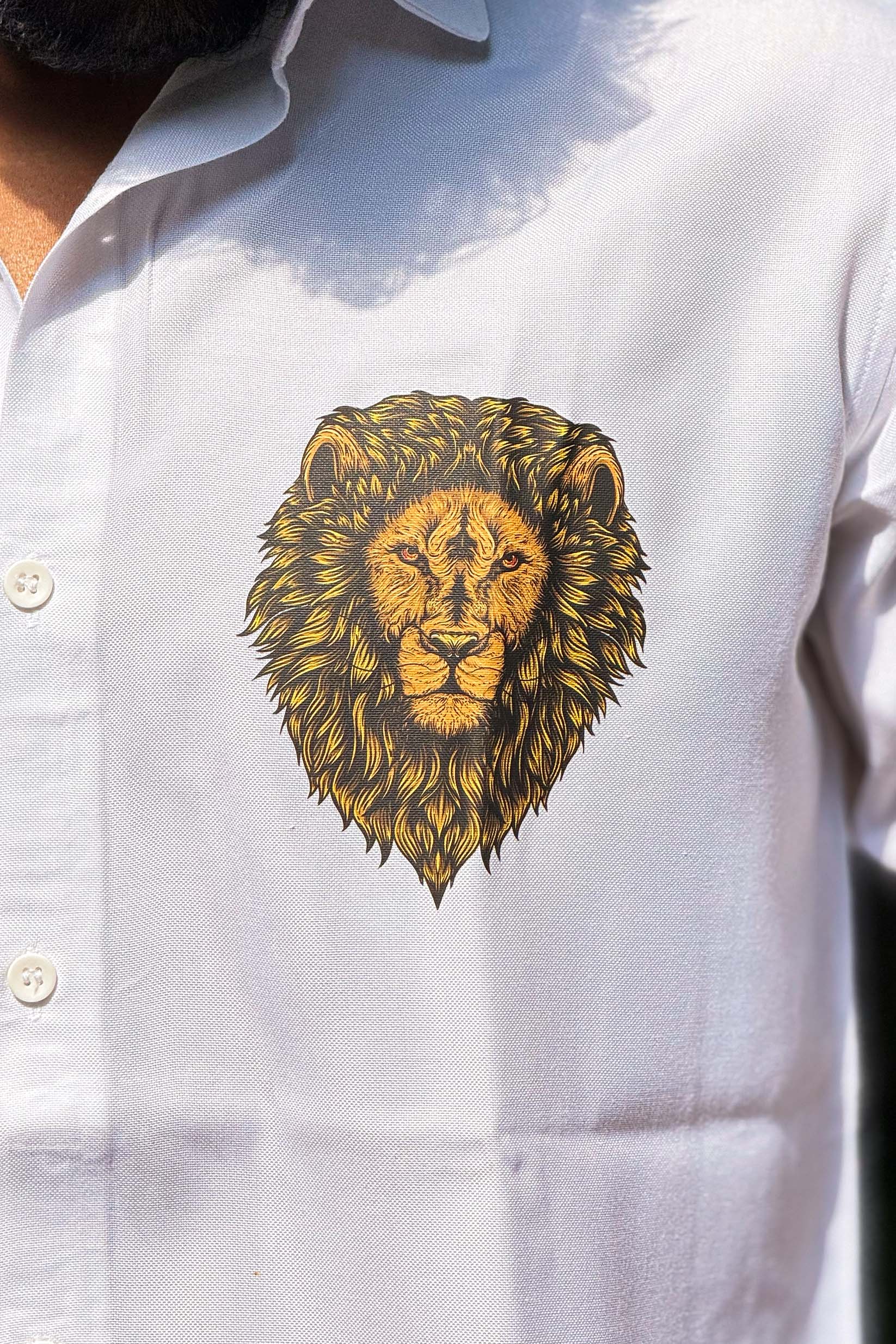 The ROYAL Shirt | 100% Cotton Premium Lion Printed Shirt