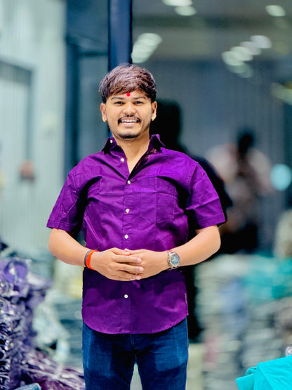 Paper Cotton Half Shirts(Set Off 4)