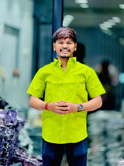 Paper Cotton Half Shirts(Set Off 4)