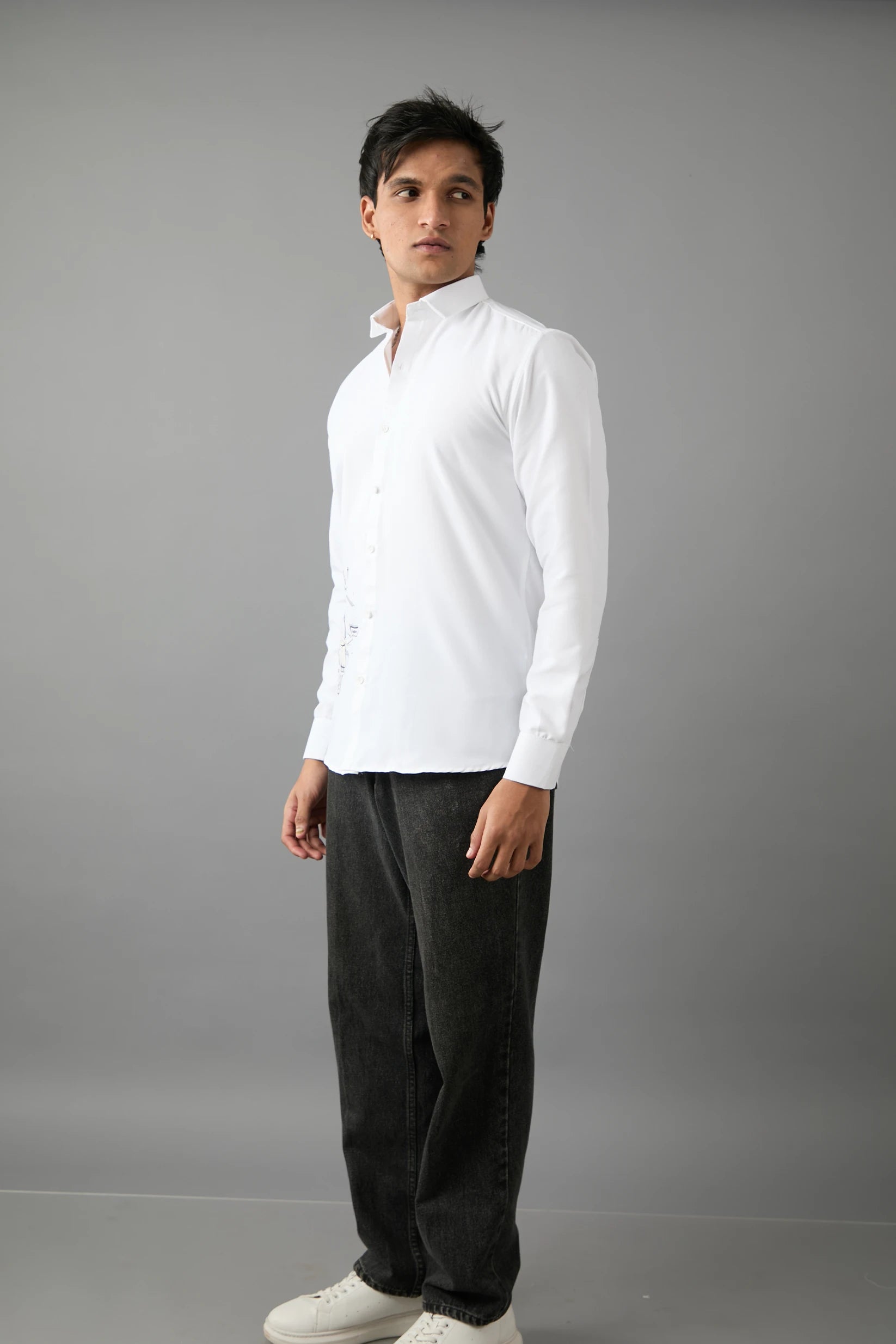 Classic White Essential Shirt | 100% Cotton Premium Wear