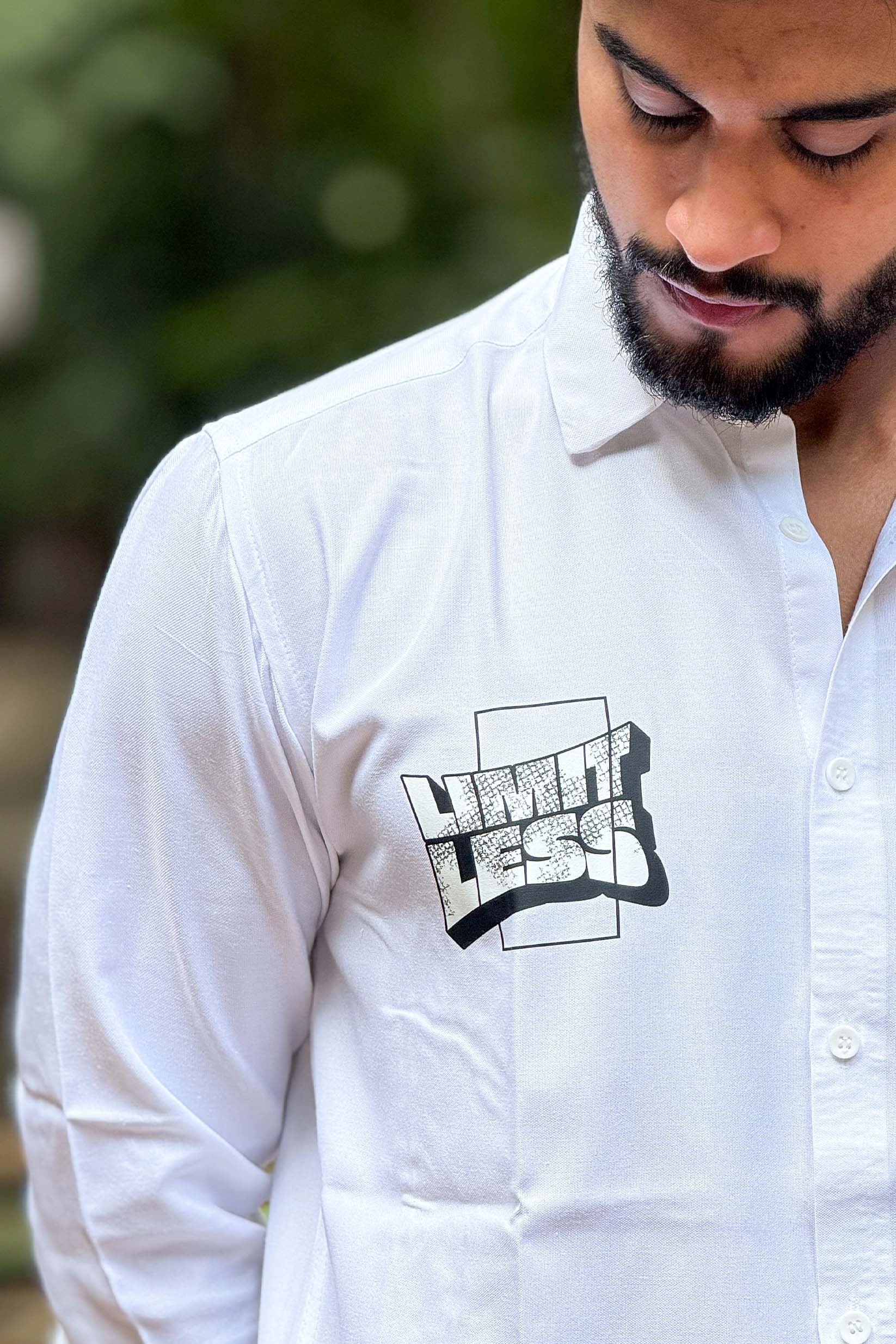 LIMITLESS Street Edition | 100% Cotton Printed Shirt