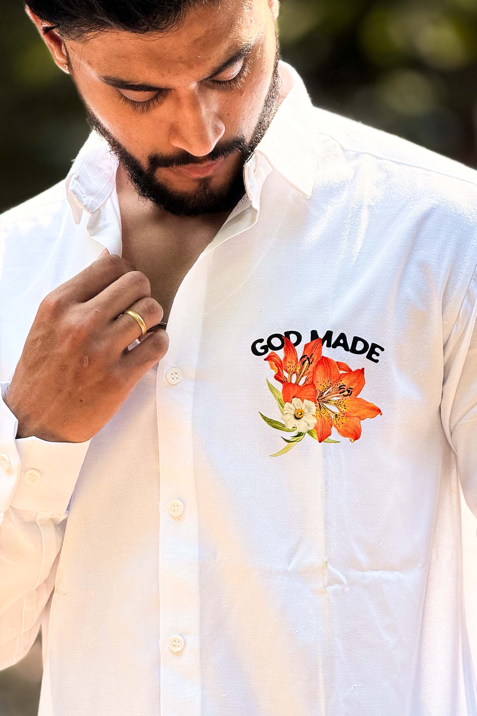 GOD MADE Street Edition | 100% Cotton Printed Shirt