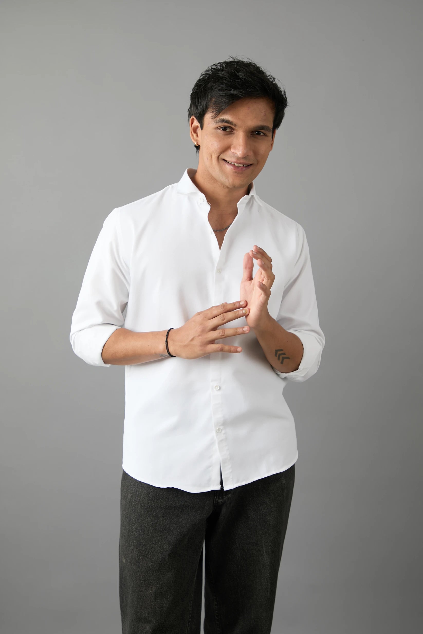 Classic White Essential Shirt | 100% Cotton Premium Wear