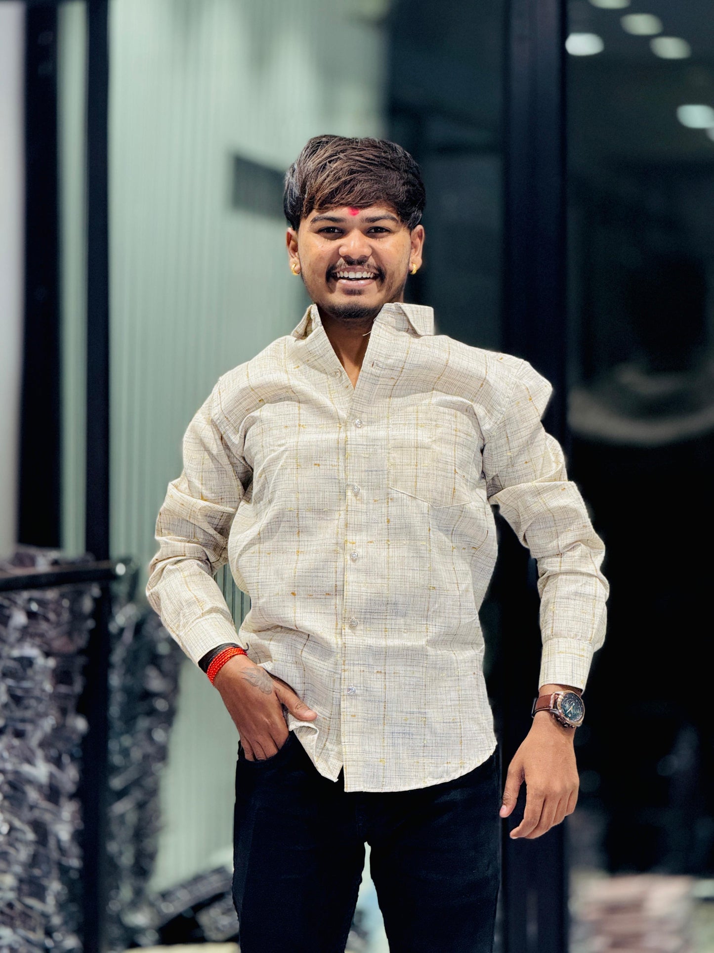 LIGHT CHECKS SHIRT(Set Off 4)