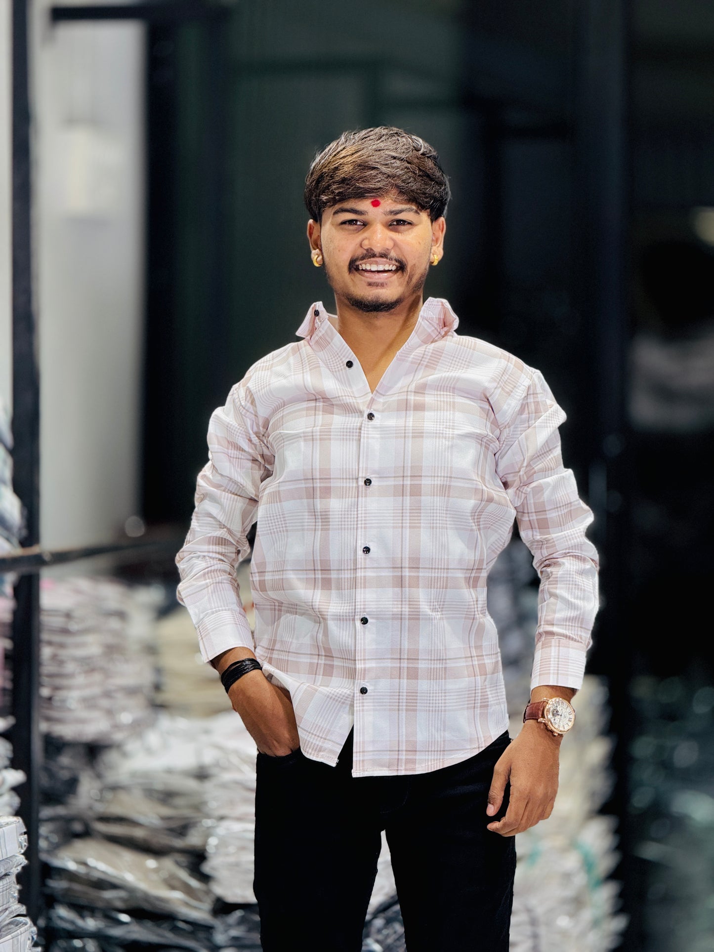 LIGHT CHECKS SHIRT(Set Off 4)