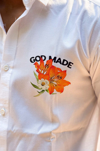 GOD MADE Street Edition | 100% Cotton Printed Shirt