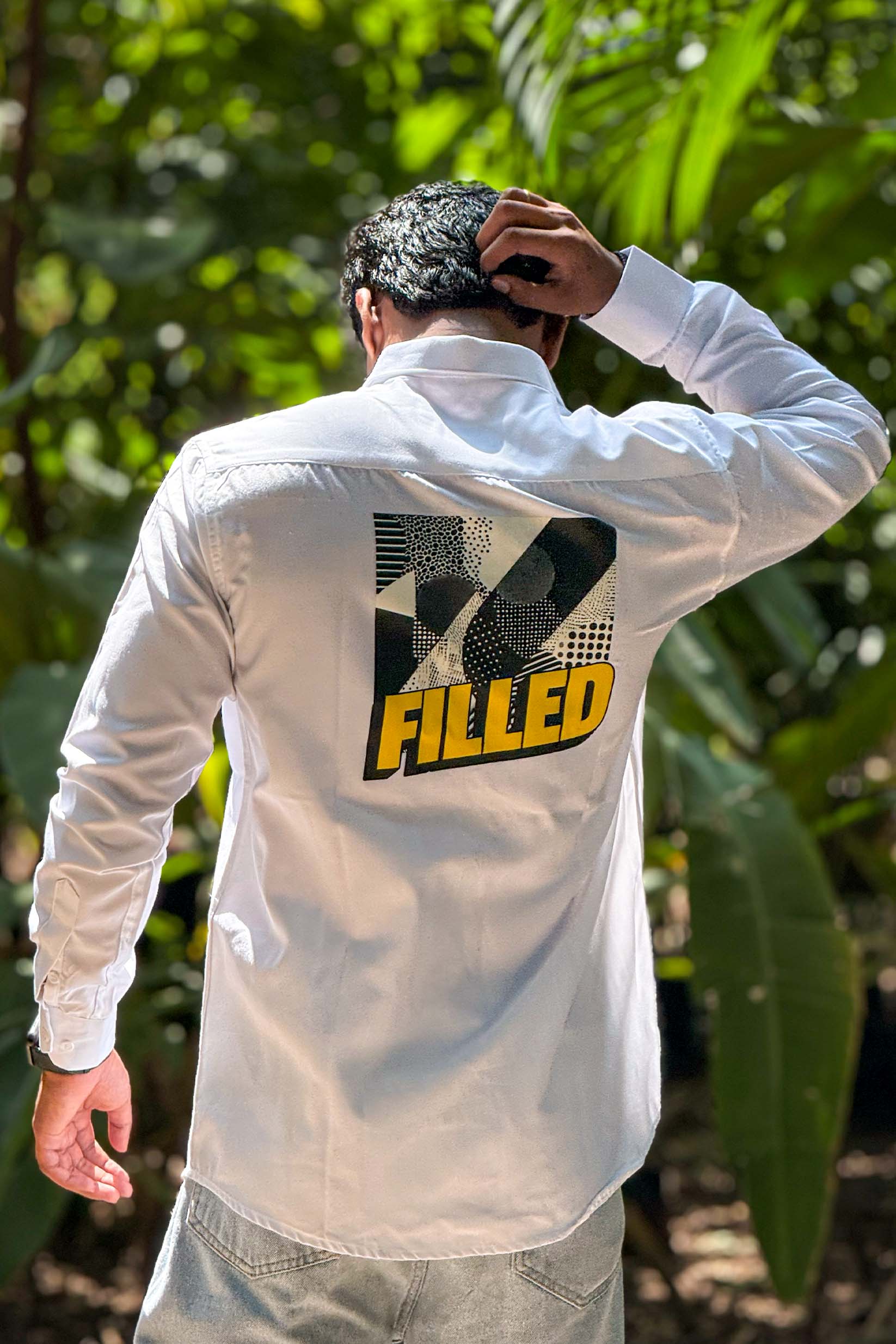 The FILLED Shirt | 100% Cotton Premium Graphic Print Shirt