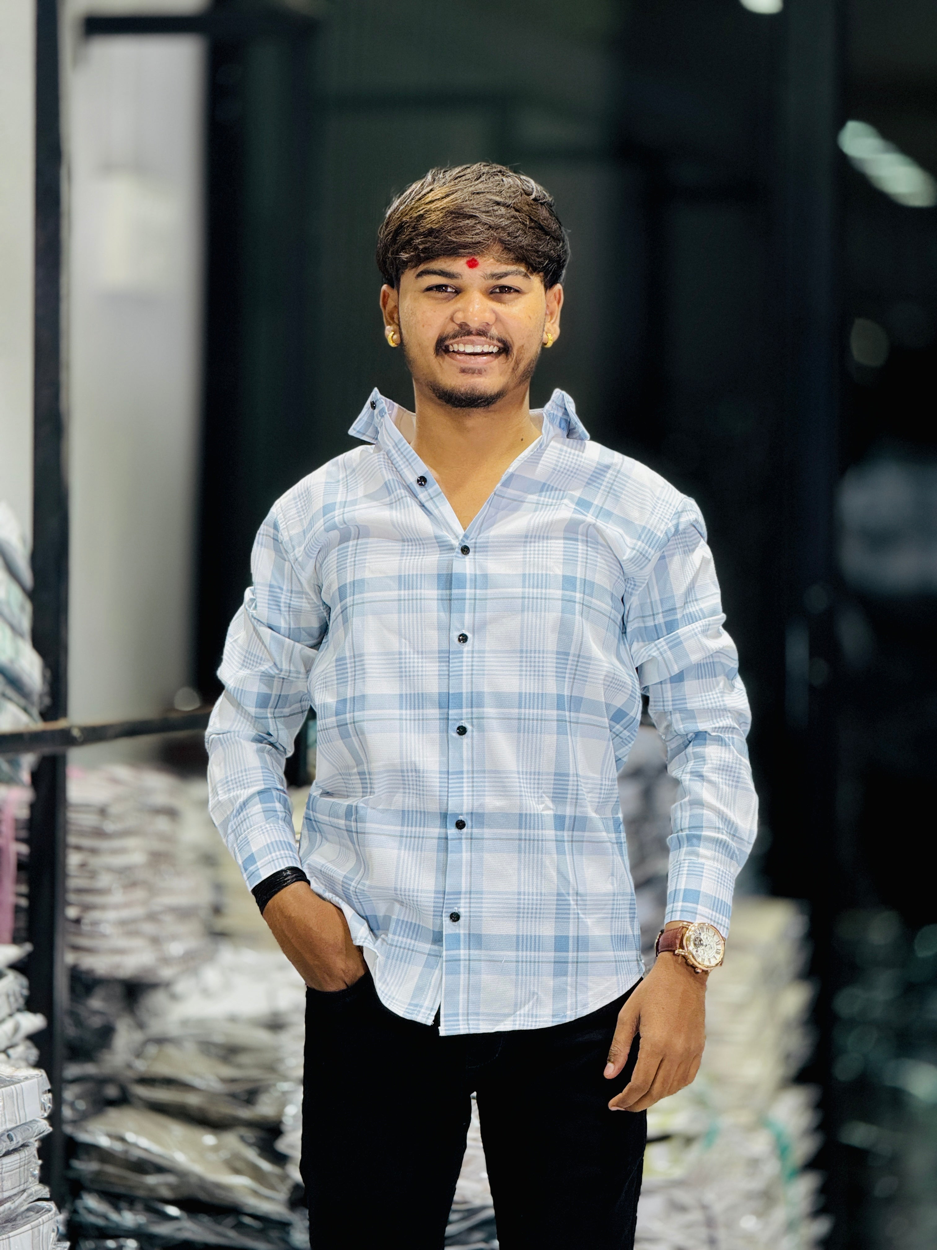 LIGHT CHECKS SHIRT(Set Off 4)