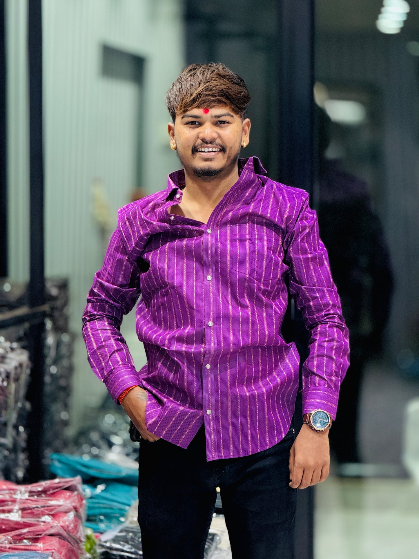 CLASSIC LINING SHIRT(Set Off 4)