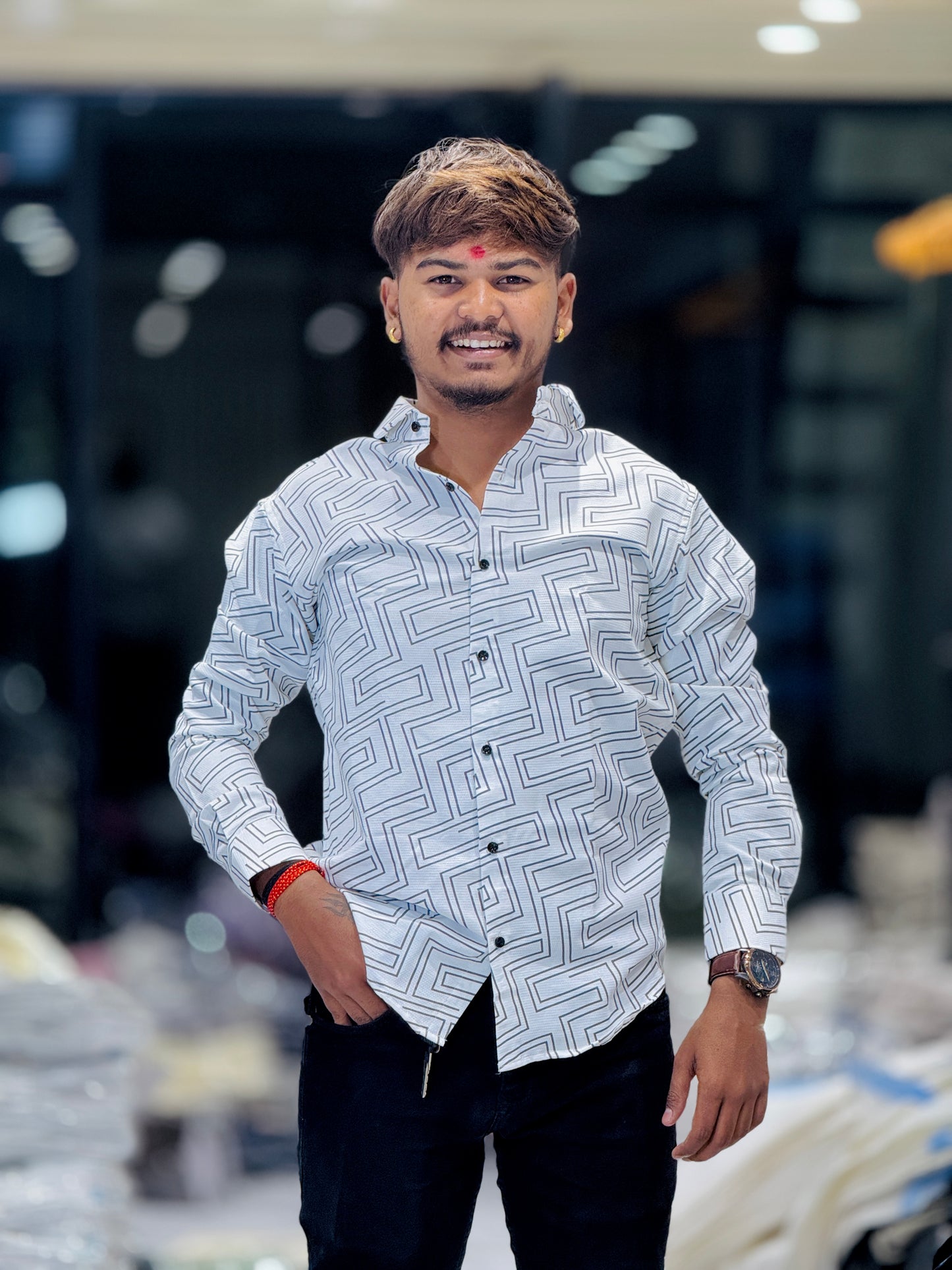 FUNKY PRINT SHIRT(Set Off 4)