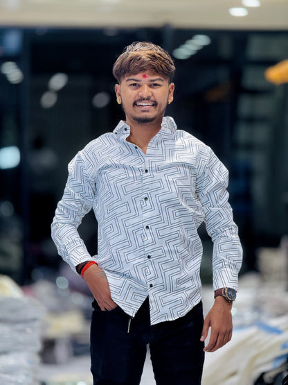 FUNKY PRINT SHIRT(Set Off 4)