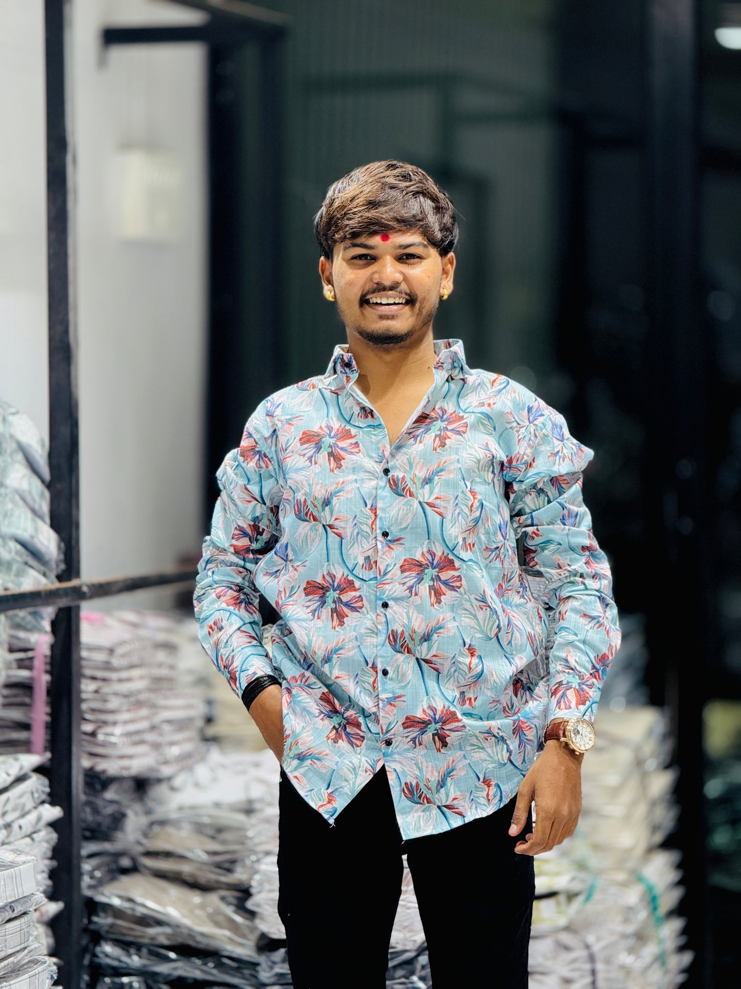 FUNKY PRINT SHIRT(Set Off 4)