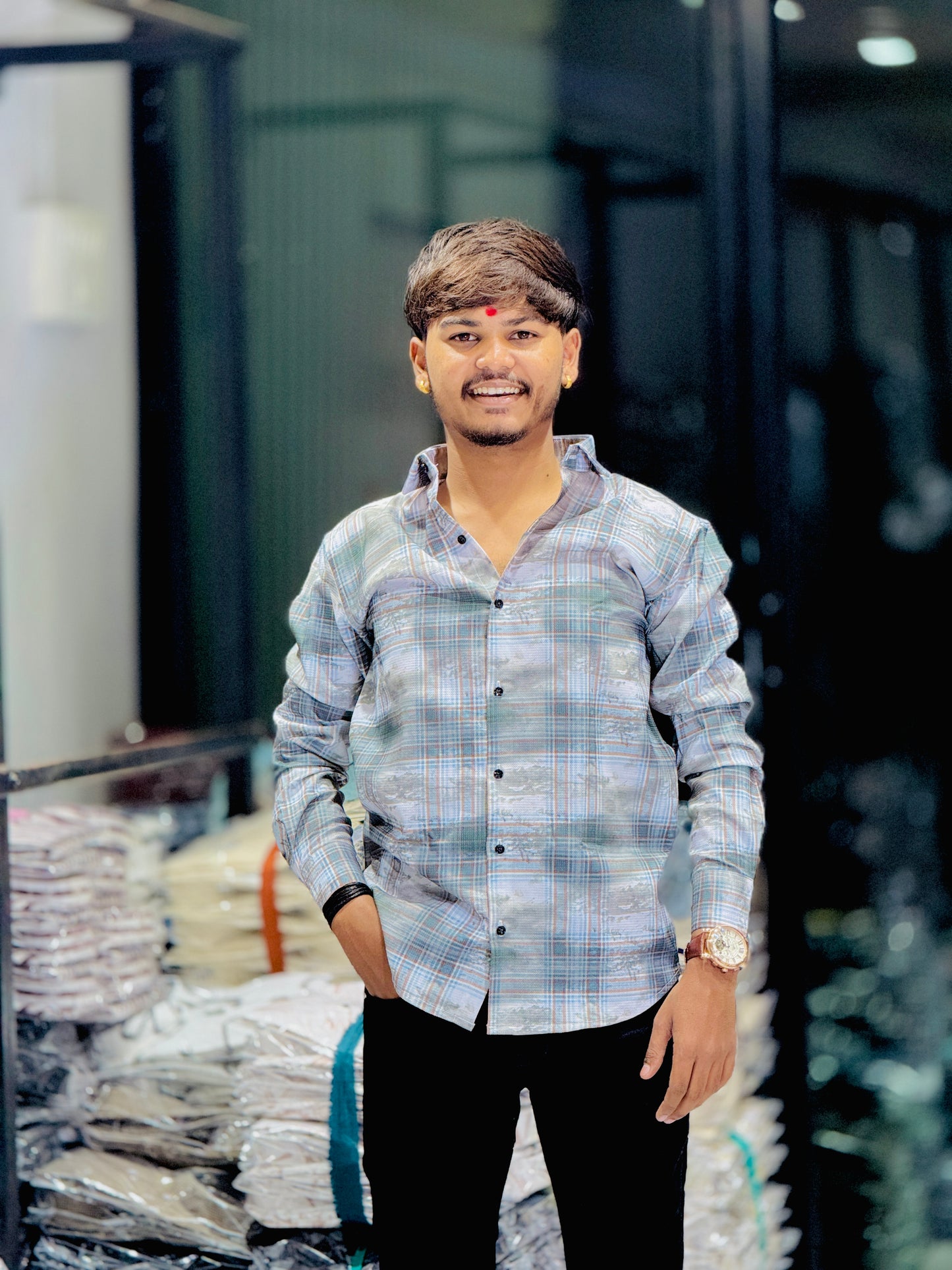 LIGHT CHECKS SHIRT(Set Off 4)