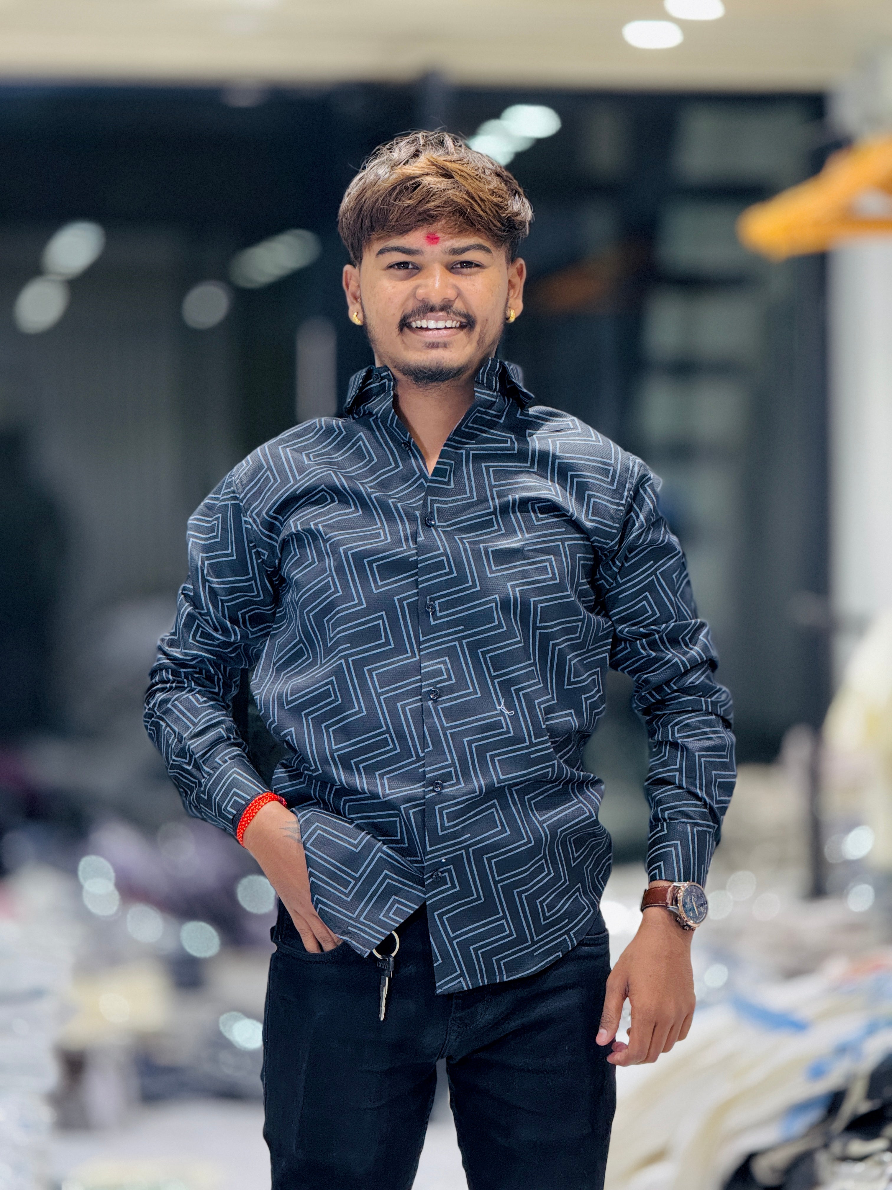 FUNKY PRINT SHIRT(Set Off 4)