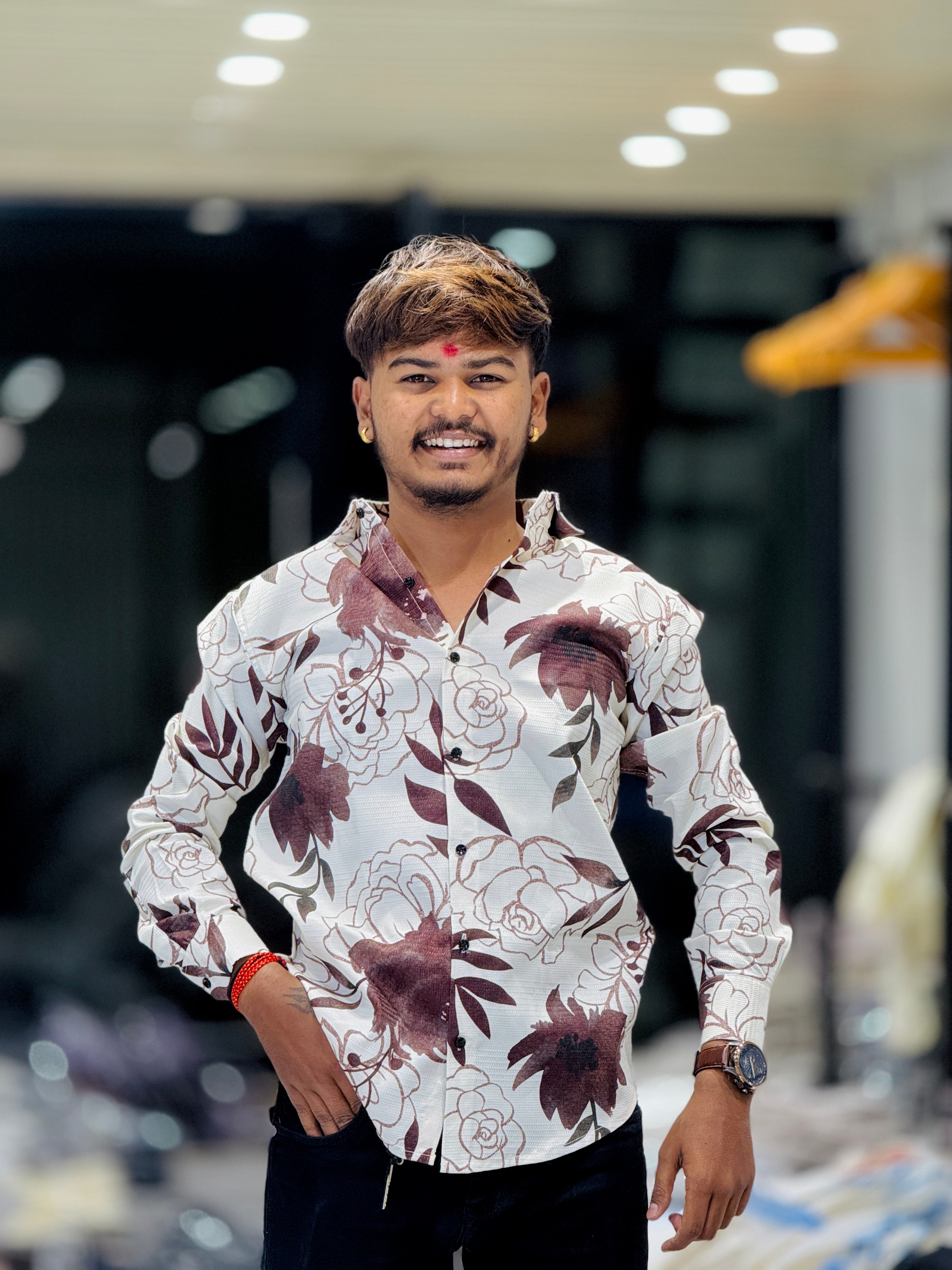 FUNKY PRINT SHIRT(Set Off 4)