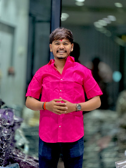 Paper Cotton Half Shirts(Set Off 4)