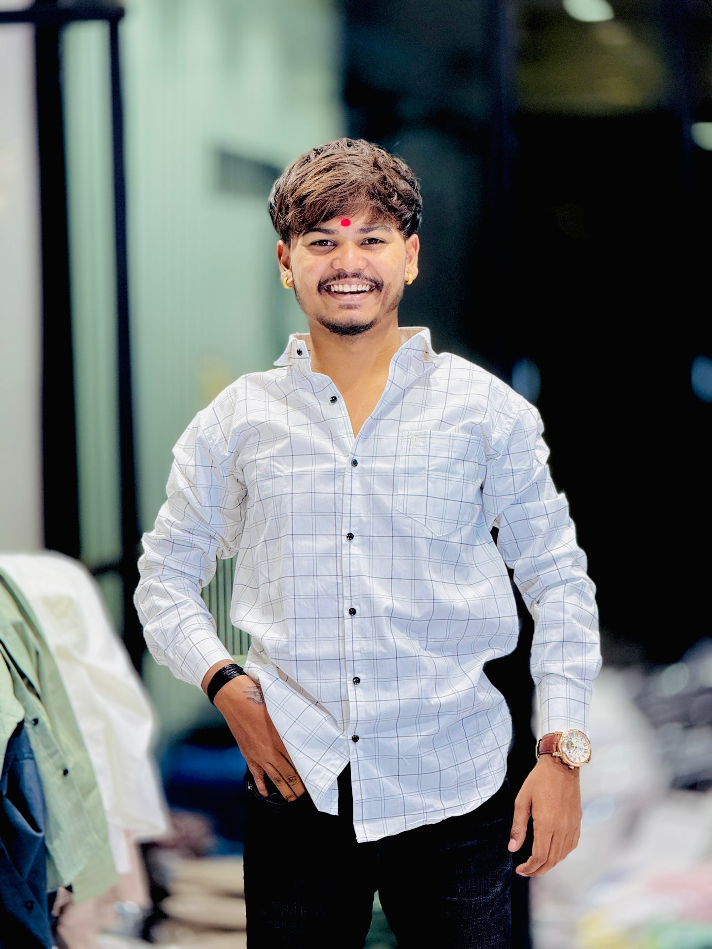 LIGHT CHECKS SHIRT(Set Off 4)